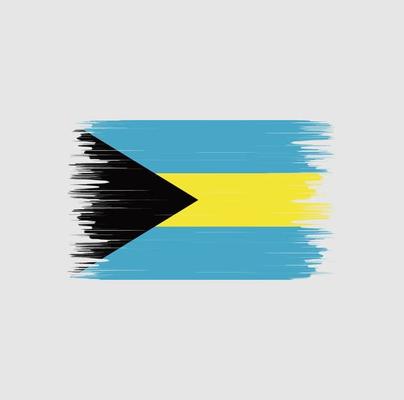 Bahamas Flag Brush. National Flag