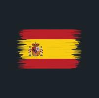 Spain Flag Brush. National Flag vector