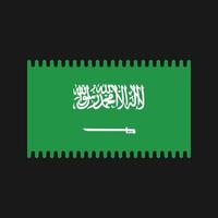 vector de bandera de arabia saudita. bandera nacional