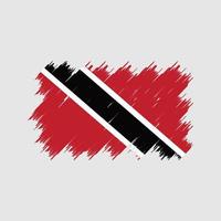 Trinidad and Tobago Flag Brush. National Flag vector