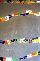 color mosaic tile vertical photo