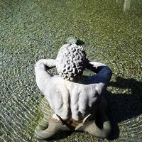 Sculpture in the water in Salzburg, Austria, Europe photo