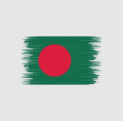 Bangladesh Flag Brush. National Flag