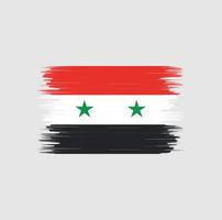 Syria Flag Brush. National Flag vector
