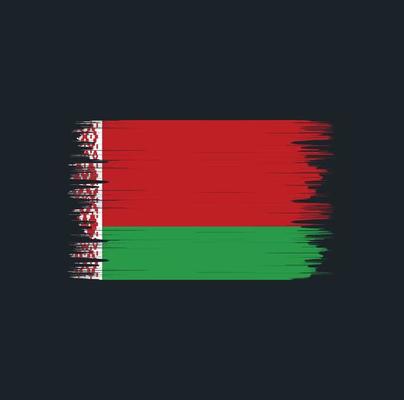 Belarus Flag Brush. National Flag