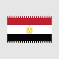 vector de bandera de egipto. bandera nacional