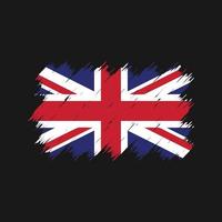 United Kingdom Flag Brush. National Flag vector