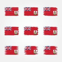 Bermuda Flag Brush. National Flag vector