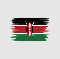 Kenya Flag Brush. National Flag vector