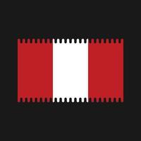 Peru Flag Vector. National Flag vector