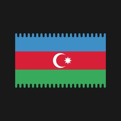 Azerbaijan Flag Vector. National Flag