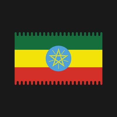 Ethiopia Flag Vector. National Flag