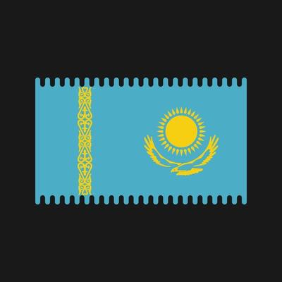 Kazakhstan Flag Vector. National Flag