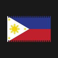 vector de bandera de filipinas. bandera nacional