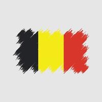 cepillo de bandera de bélgica. bandera nacional vector