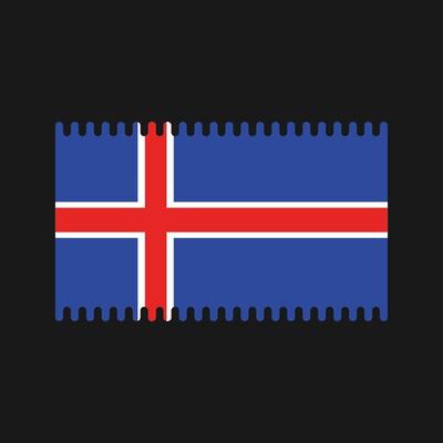 Iceland Flag Vector. National Flag