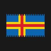 Aland Islands Flag Vector. National Flag vector