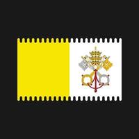 vector de la bandera del vaticano. bandera nacional