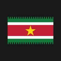 vector de la bandera de surinam. bandera nacional