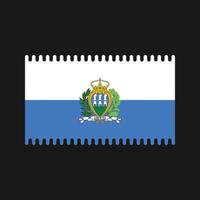 vector de la bandera de san marino. bandera nacional