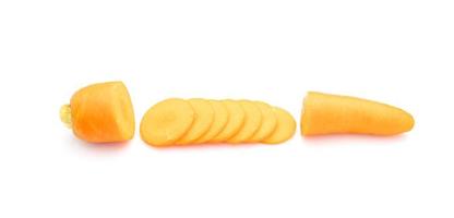 Fresh carrot isolated on white background. Food and healthcare concept photo