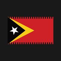 vector de la bandera de timor oriental. bandera nacional