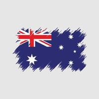 cepillo de bandera de australia. bandera nacional vector