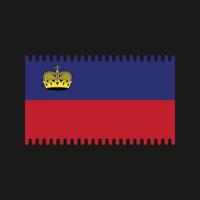 vector de la bandera de liechtenstein. bandera nacional