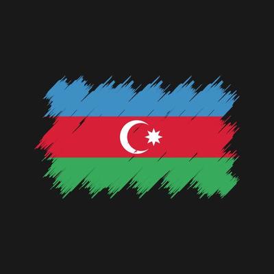 Azerbaijan Flag Brush. National Flag