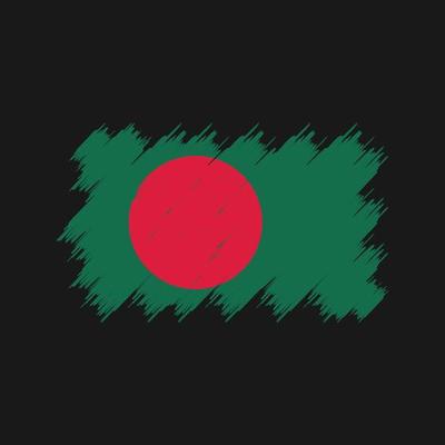 Bangladesh Flag Brush. National Flag