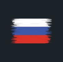 cepillo de bandera de rusia. bandera nacional vector