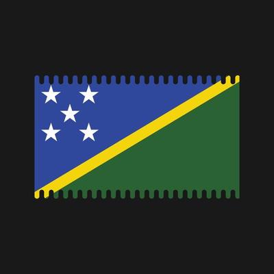 Solomon Islands Flag Vector. National Flag