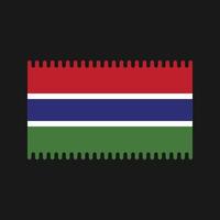 vector de bandera de gambia. bandera nacional