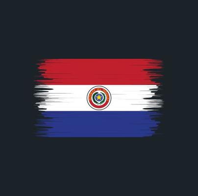 Paraguay Flag Brush. National Flag