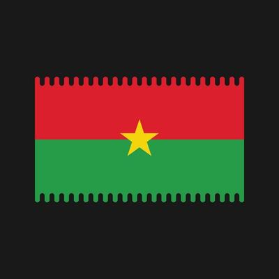 Burkina Faso Flag Vector. National Flag