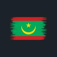 Mauritania Flag Brush. National Flag vector