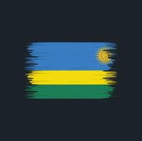 Rwanda Flag Brush. National Flag vector