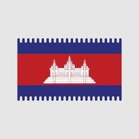 vector de la bandera de camboya. bandera nacional