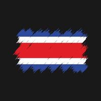 Costa Rica Flag Brush. National Flag vector