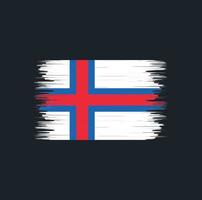 Faroe Islands Flag Brush. National Flag vector