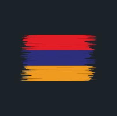 Armenia Flag Brush. National Flag