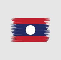 cepillo de bandera de laos. bandera nacional vector