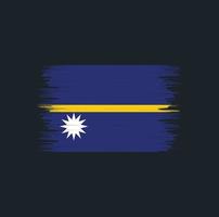 cepillo de la bandera de nauru. bandera nacional vector