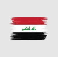 Iraq Flag Brush. National Flag vector