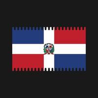 vector de la bandera de la república dominicana. bandera nacional