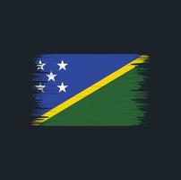 Solomon Islands Flag Brush. National Flag vector