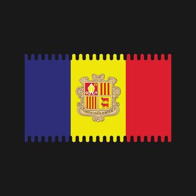 Andorra Flag Vector. National Flag