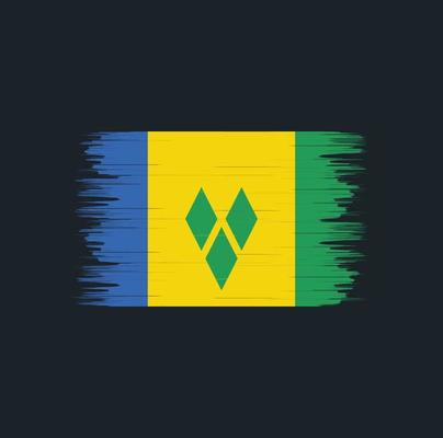 Saint Vincent and the Grenadines Flag Brush. National Flag