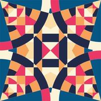 Abstract geometric mosaic pattern.Vector art.Geometric Patterned Design,for textile print and Floor Tiles. vector