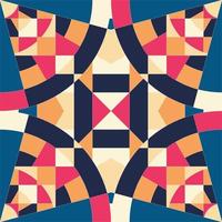 Abstract geometric mosaic pattern.Vector art.Geometric Patterned Design,for textile print and Floor Tiles. vector